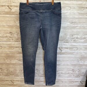 Isabel Maternity Womens 6‎ Jeans Jeggings Blue Pull On Elastic Waist Pants